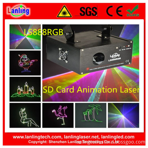 230MW RGB Animation Stage Laser Show with SD Card